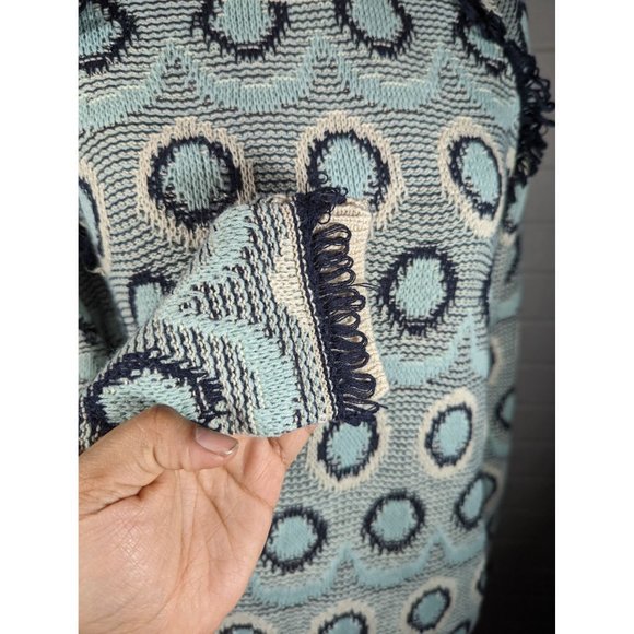 Maria Filo Women's Blue and Beige Knit Sweater Size M - Picture 7 of 7